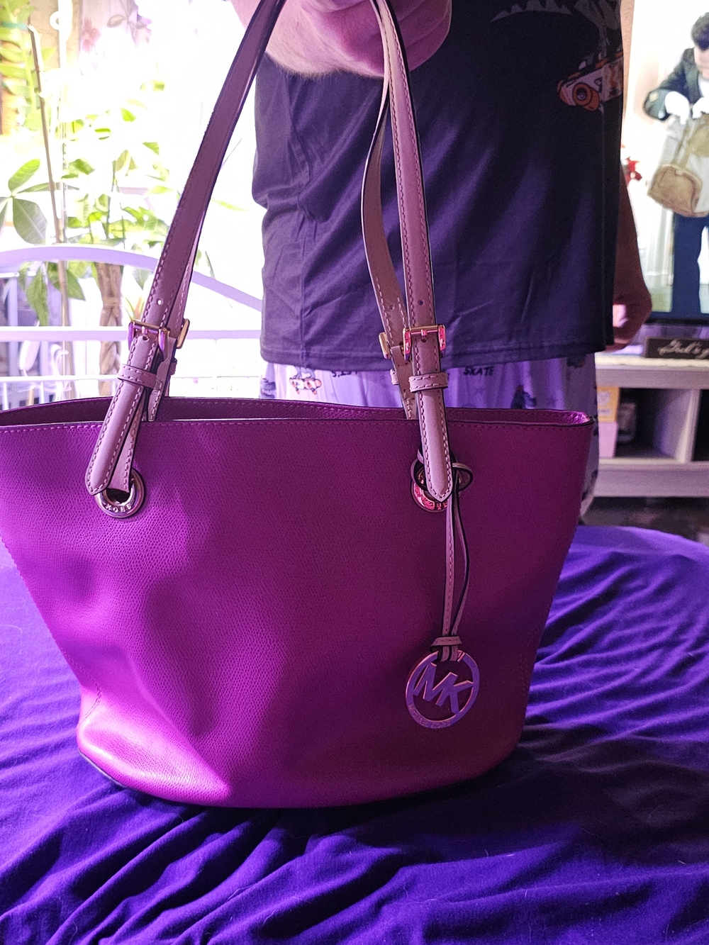 Michael Kors Jet Set Travel Medium Saffiano Leather Tote NWT Retail $248